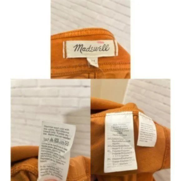 Madewell Velveteen A-Line Mini Skirt Button-Front NWT - Picture 5 of 5